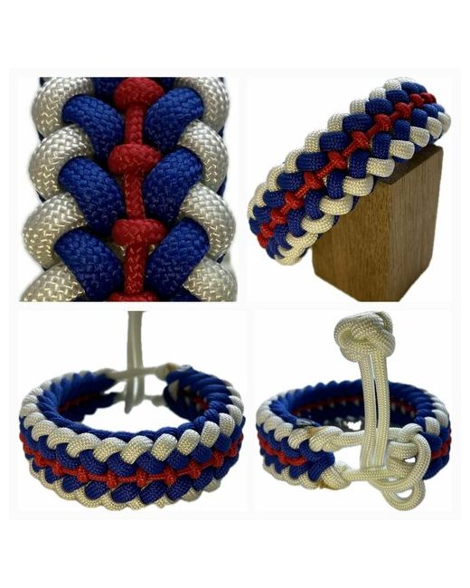 Sunny Street Славянский оберег плетеный браслет СЛава 1 шт. размер 8 см диаметр 7.5 синий