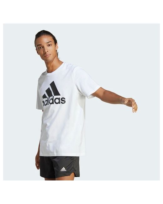 Adidas Футболка спортивная Essentials Single Jersey Big Logo Tee размер
