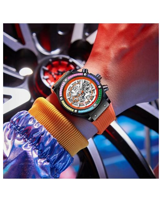 Khan Premium Наручные часы ON6840 черный оранжевый