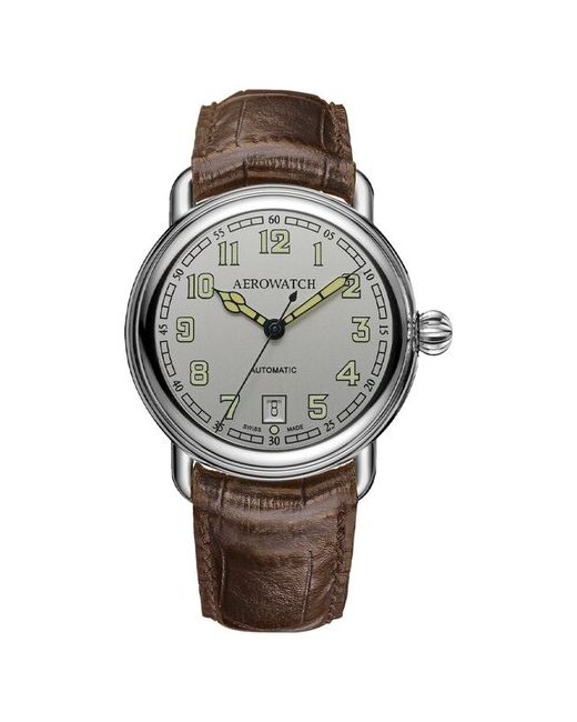 Aerowatch Наручные часы коричневый серебряный