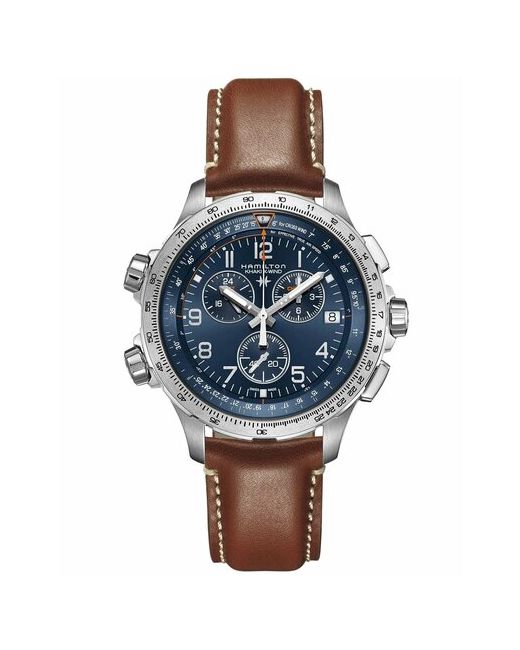 Hamilton Наручные часы Khaki Aviation коричневый серебряный