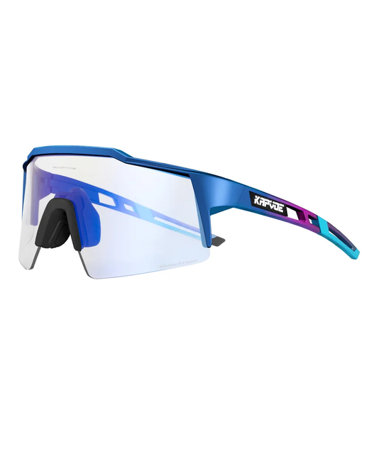 Kapvoe Солнцезащитные очки Очки спортивные унисекс фотохромные для лыж велосипеда туризма KE9023-06/СиниеФотохромные бесцветный