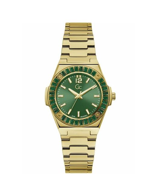 Gc Наручные часы Z34002L9MF зеленый золотой