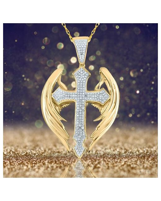 Time Lider Колье ожерелье с подвеской в виде креста ангела