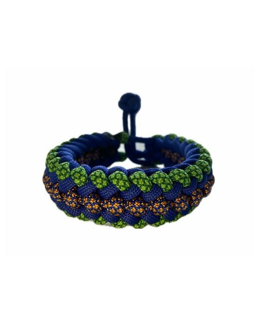 Sunny Street Славянский оберег плетеный браслет Монарх 1 шт. размер 8 см диаметр 7.5 зеленый синий