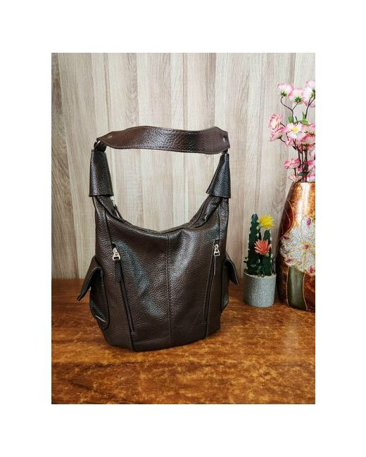 Elena leather bag Сумка хобо фактура гладкая