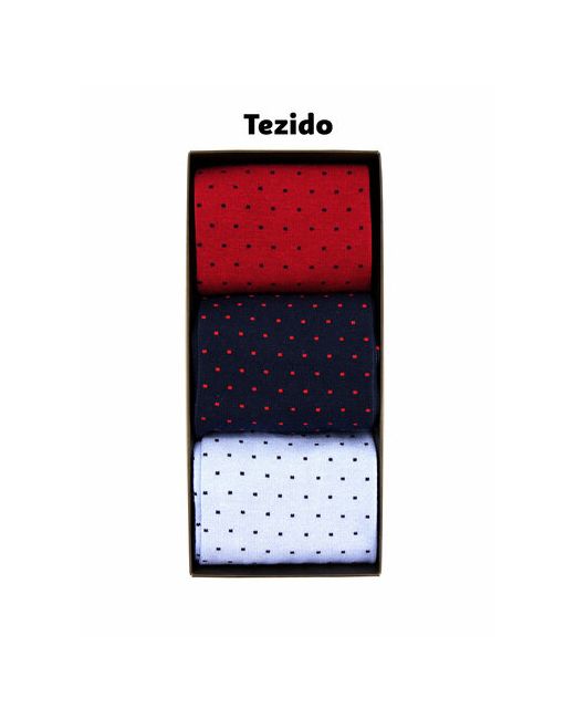 Tezido Носки 3 пары размер 41-46 красный синий