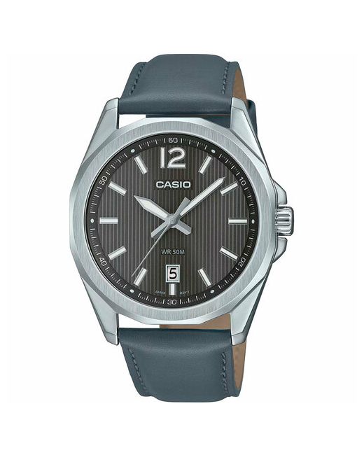 Casio Наручные часы MTP-E725L-8A хаки серебряный