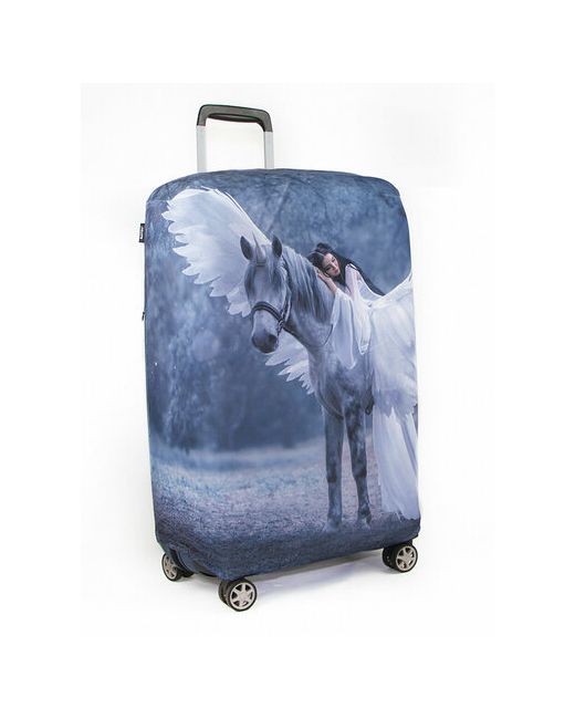Ratel Чехол для чемодана белый голубой