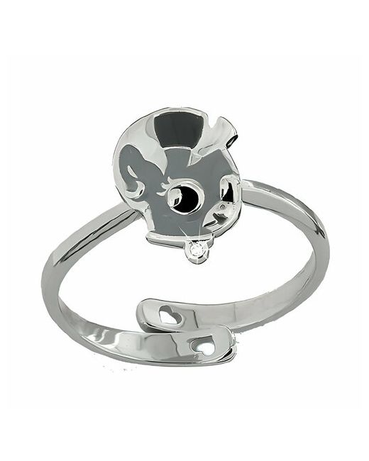 Aquamarin Кольцо серебро 925 проба фианит серебряный