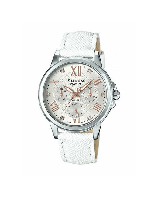 Casio Наручные часы Sheen 1637 белый серебряный