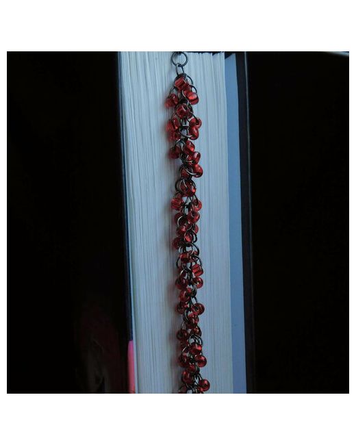 Hope's jewelry Плетеный браслет Asalia бисер стекло 1 шт. размер 17 см диаметр 5 красный черный