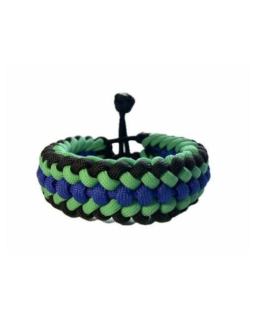 Sunny Street Славянский оберег плетеный браслет Ручной Дракон 1 шт. размер 8.5 см диаметр 8 черный зеленый