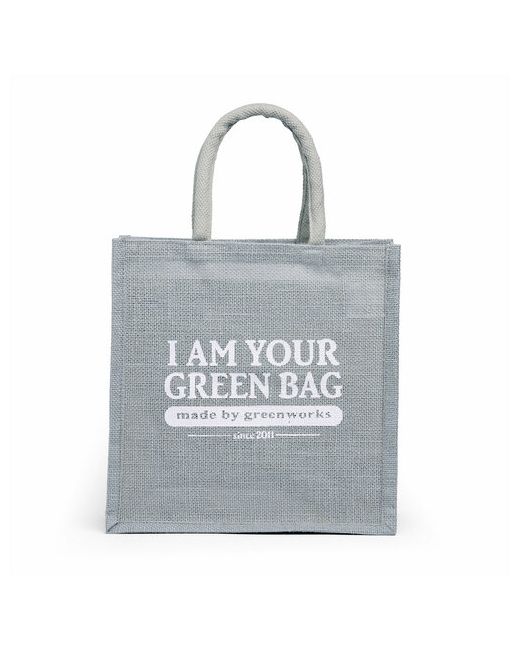 The Jute Shop Сумка шоппер Джутовая сумка I am your green bag шопперсумка для покупок светло PB-3368