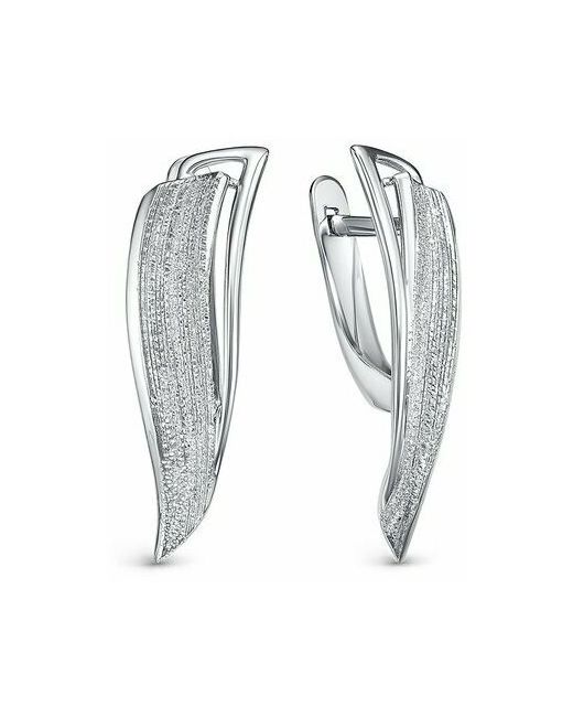 Diamant online Серьги серебро 925 проба длина 2.4 см