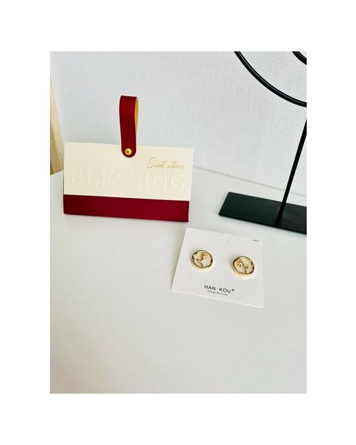 Dignity Jewelry Комплект серег размер/диаметр 18 мм золотой