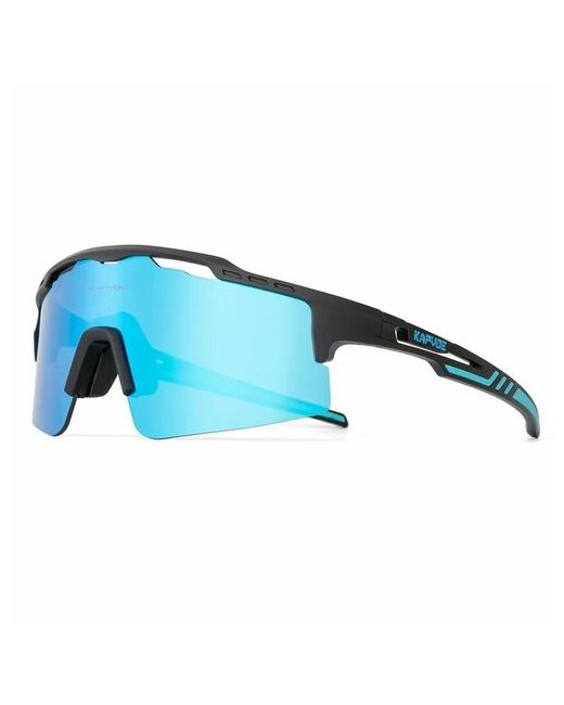 Kapvoe Солнцезащитные очки Очки спортивные унисекс для лыж велосипеда туризма KE-X75/Очки/Цвет03/ЧерныйСиний черный синий