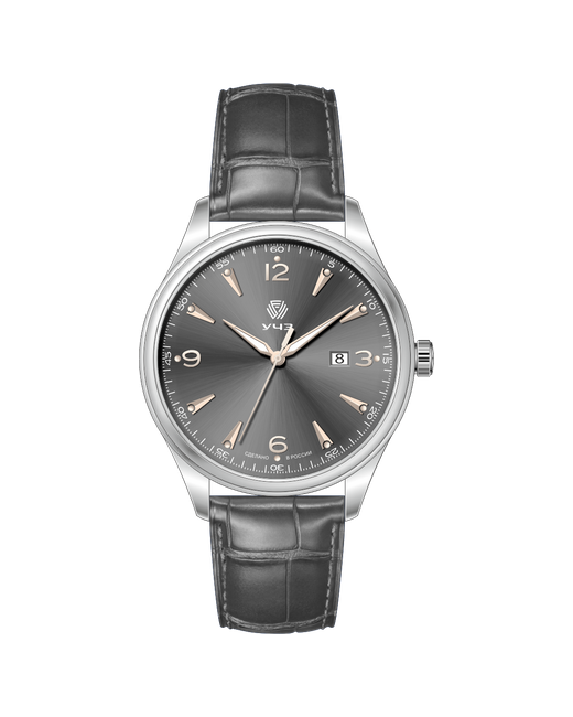 Учз Наручные часы 3086L-3 серый серебряный