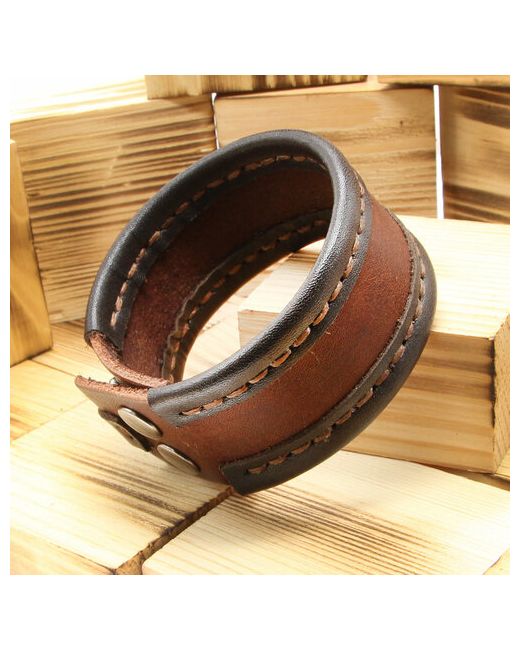 Solid-belts Жесткий браслет Браслет жесткий из натуральной кожи на руку 16 18 см Old Furrier Solid-Belts кожа размер
