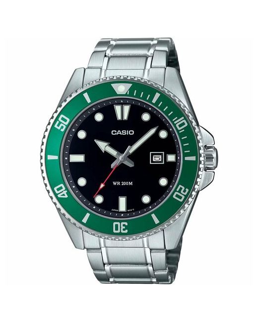 Casio Наручные часы зеленый серебряный