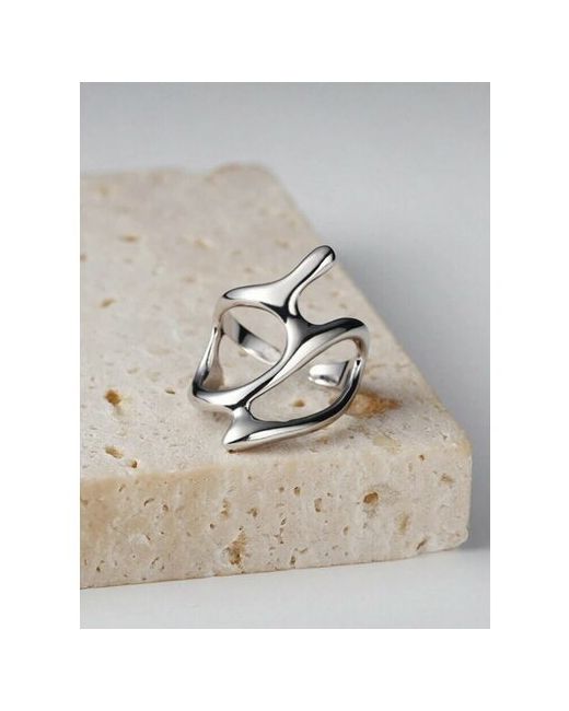 JasmineHouse Кольцо бижутерия геометрическое безразмерное серебряный