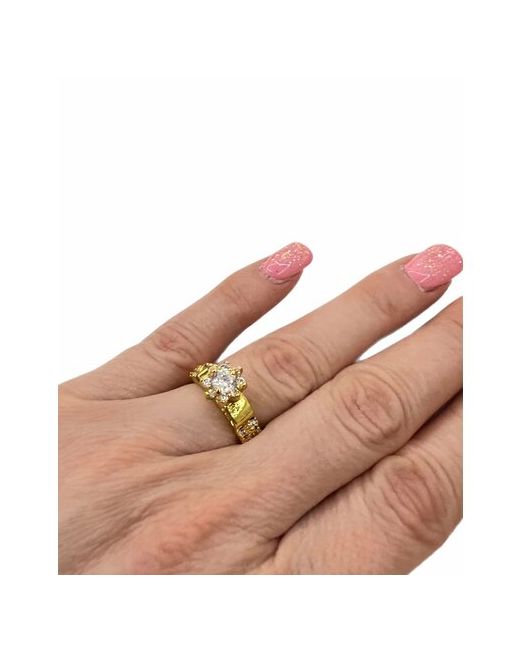 Корея Кольцо помолвочное размер 16 золотой