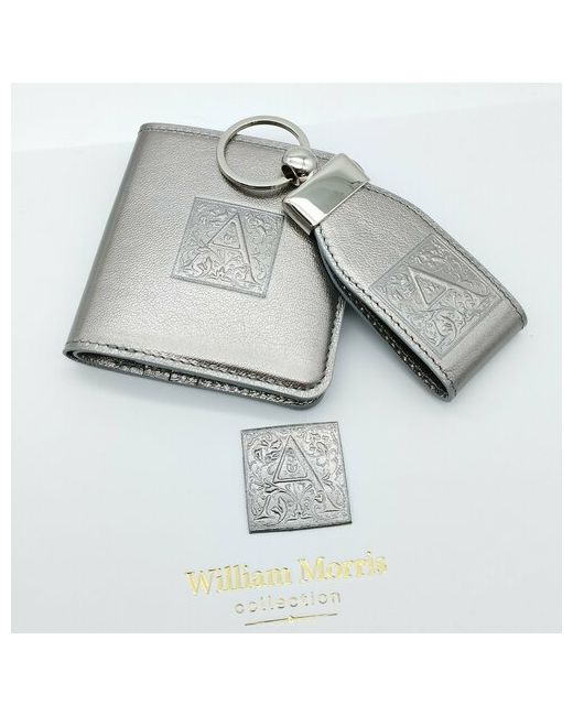 William Morris Кошелек фактура гладкая серебряный