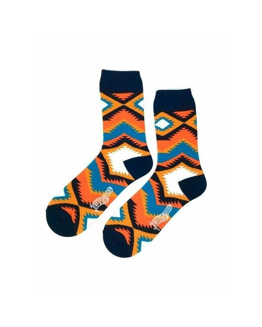 Country Socks Носки размер Универсальный черный оранжевый голубой
