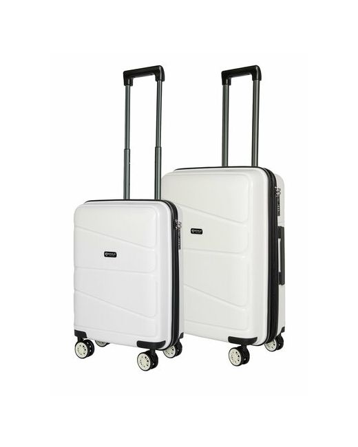 Bonle Комплект чемоданов H-8011SM/WHITE 2 шт. 92 л размер