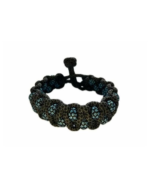 Sunny Street Славянский оберег плетеный браслет Глаз Дракона Воды 1 шт. размер 8 см диаметр 7.5 черный синий