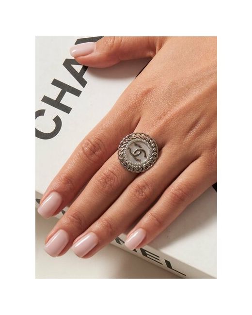 SKAZKA Natali Romanovoi Кольцо перстень серебро 925 проба родирование фианит перламутр размер 18.5 серебряный