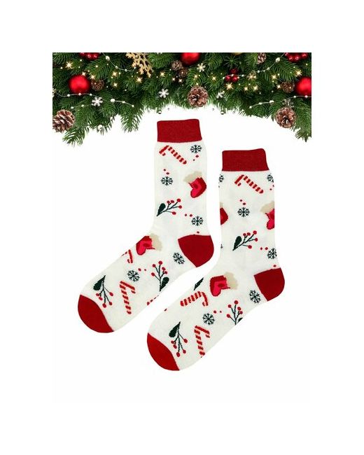 Country Socks Носки размер Универсальный зеленый красный белый