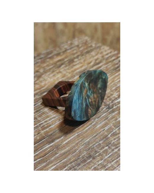 RetroGlow Деревянное кольцо из палисандра и карельской березы размер 22