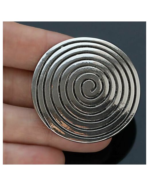 Petro-Jewelry Брошь Спираль магнитная брошь для верхней одежды серебряный