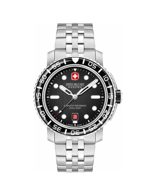 Swiss Military Hanowa Наручные часы SMWGH0001702 черный серебряный