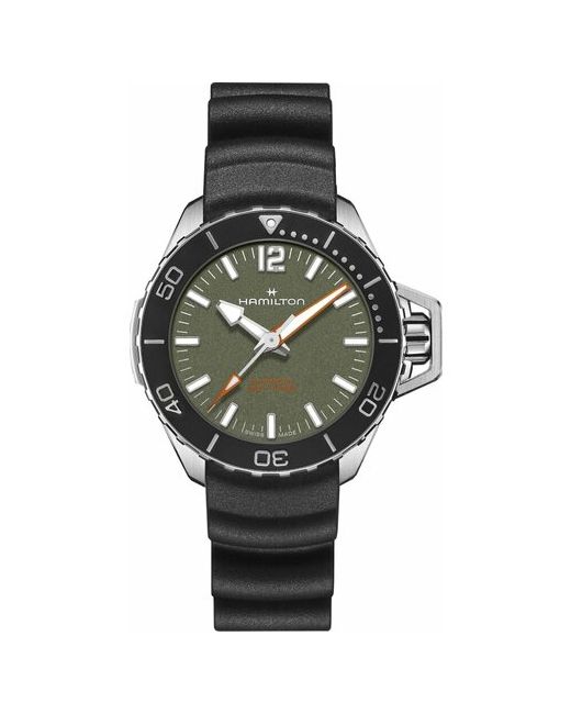 Hamilton Наручные часы Khaki Navy H77455360 зеленый серебряный