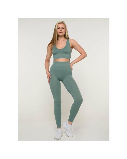 Alina Костюм спортивный Одежда для фитнеса и йоги размер 42-46 зеленый