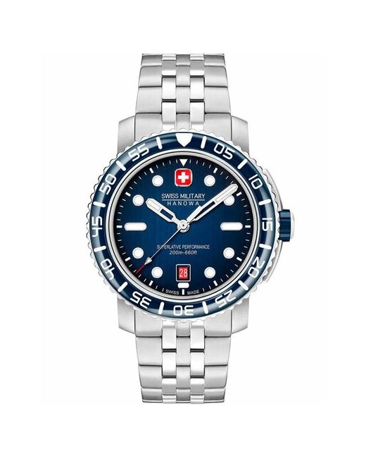 Swiss Military Hanowa Наручные часы SMWGH0001703 серебряный синий