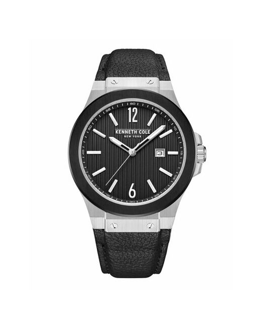Kenneth Cole Наручные часы KCWGB0034401 черный серебряный