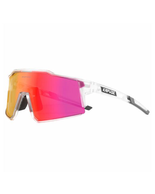 Kapvoe Солнцезащитные очки Очки спортивные унисекс для бега велосипеда туризма Очки/K9022-Q-4L-12/ПрозрачныйОранжевый/12 бесцветный