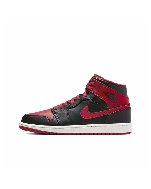 Nike Кроссовки Air Jordan 1 Mid размер 44 EU черный красный