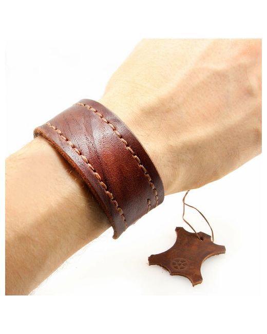 CosplaYcitY Браслет натуральный кожаный браслет на пряжке 100 размер 18 см