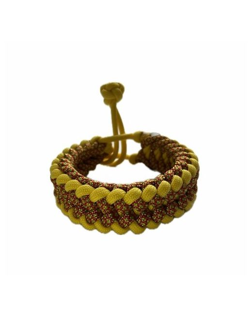 Sunny Street Славянский оберег плетеный браслет Дракон света 1 шт. размер 7 см диаметр 6 золотистый зеленый