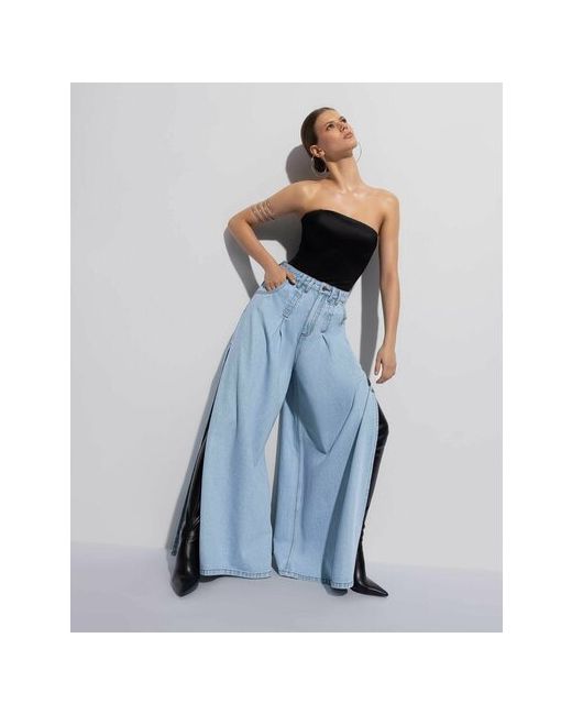 Gloria Jeans Джинсы широкие размер 38/158 синий