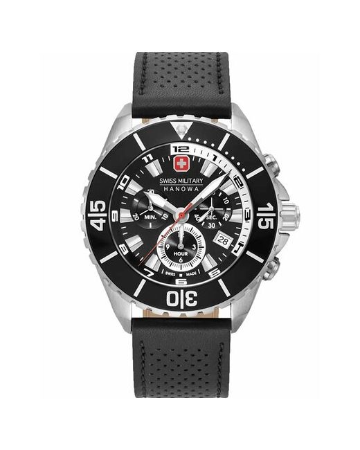 Swiss Military Hanowa Наручные часы 06-4341.04.007 серебряный черный