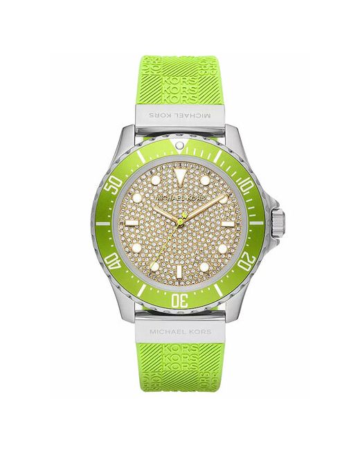 Michael Kors Наручные часы серебряный зеленый