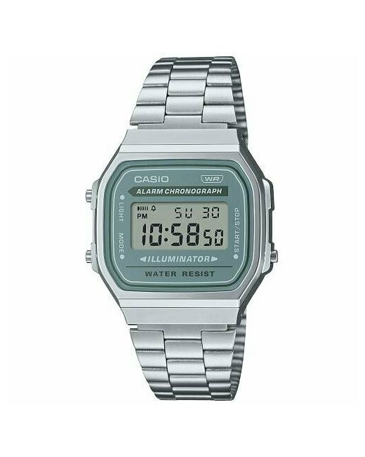 Casio Наручные часы A168WA-3A серый серебряный