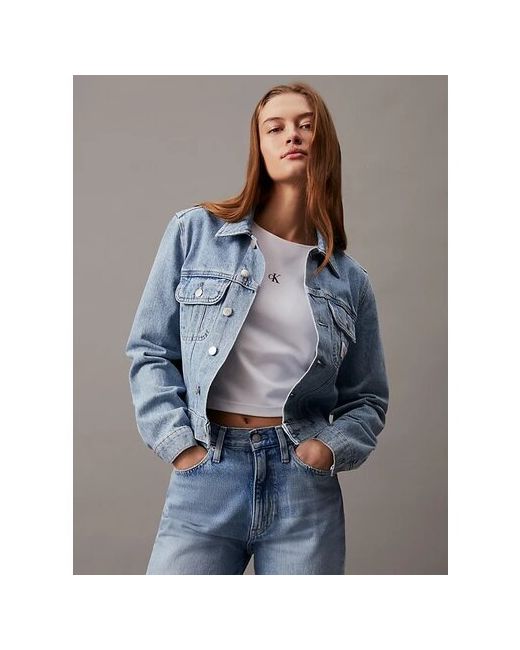 Calvin Klein Jeans Джинсовая куртка размер синий