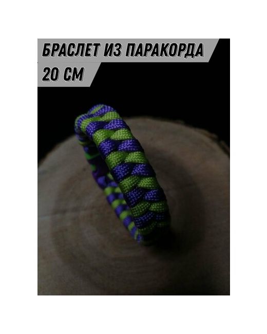 Безумный корд Плетеный браслет 1 шт. размер 20 см зеленый фиолетовый