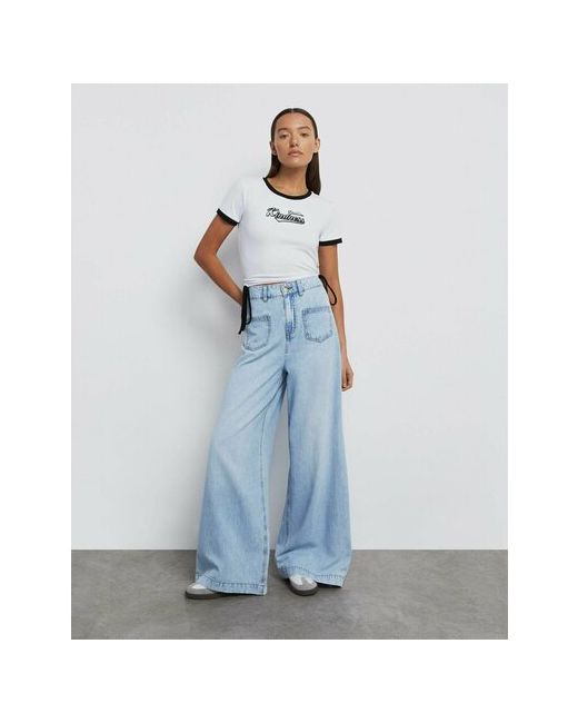 Gloria Jeans Джинсы широкие размер 42/170 синий